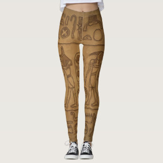 Egyptian Hieroglyphic Art Leggings
