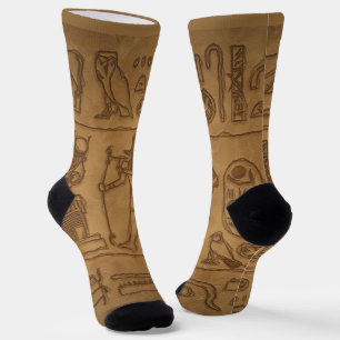 Egyptian Hieroglyphic Art Socks