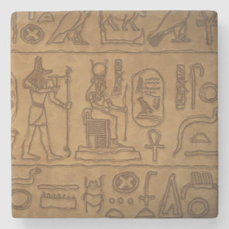 Egyptian Hieroglyphic Art Stone Coaster