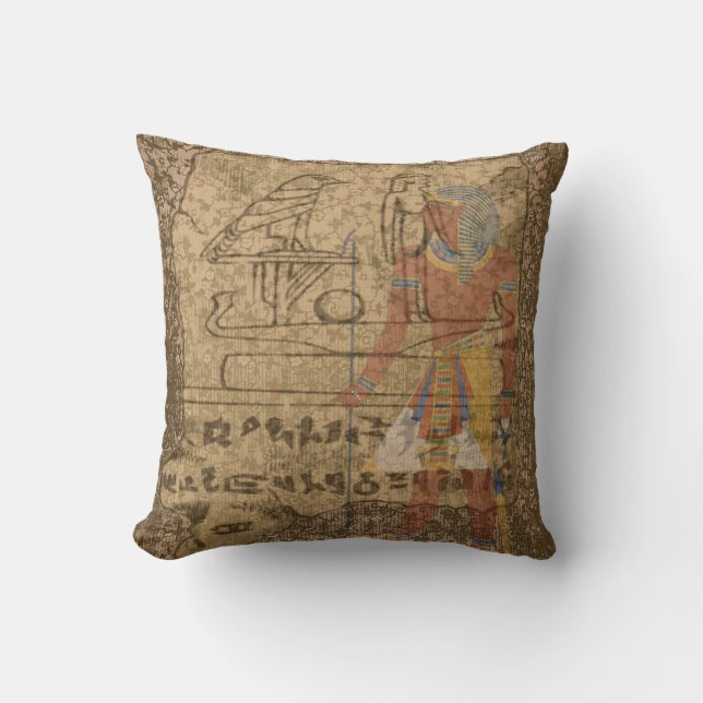 Egyptian Hieroglyphic Cushion (Front)