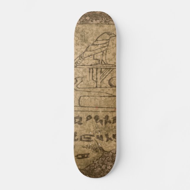 Egyptian Hieroglyphic Skateboard (Front)