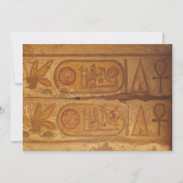 Egyptian hieroglyphic writing (Front)
