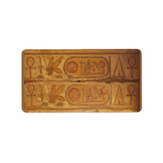 Egyptian hieroglyphic writing label