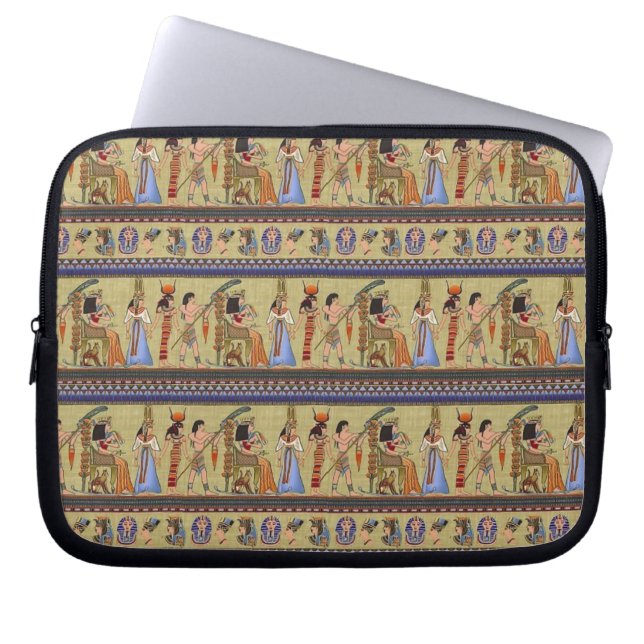 Egyptian Hieroglyphics 10"  Electronics Sleeve (Front)