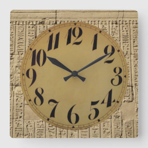 Egyptian Hieroglyphics Acrylic Wall Clock