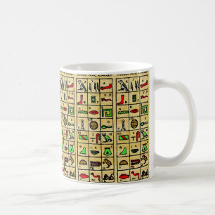 Egyptian Hieroglyphics, Alphabetic Symbols Coffee Mug