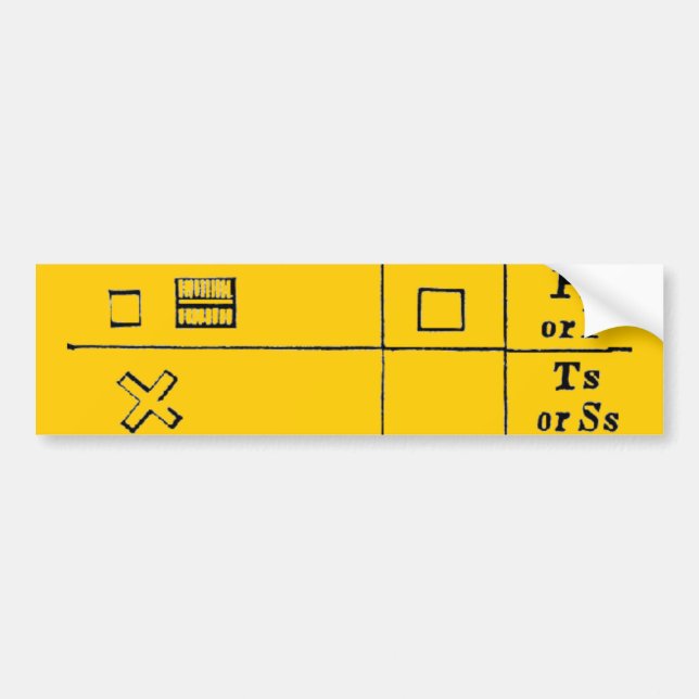 Egyptian Hieroglyphics Bumper Sticker (Front)