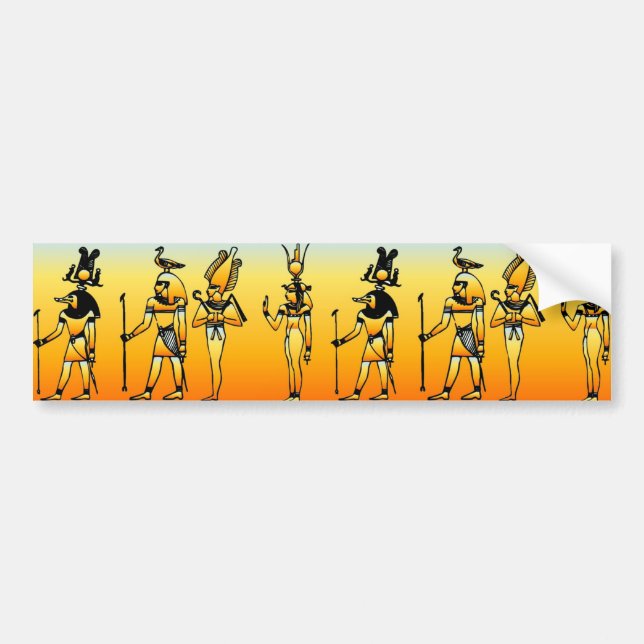 Egyptian Hieroglyphics Bumper Sticker (Front)