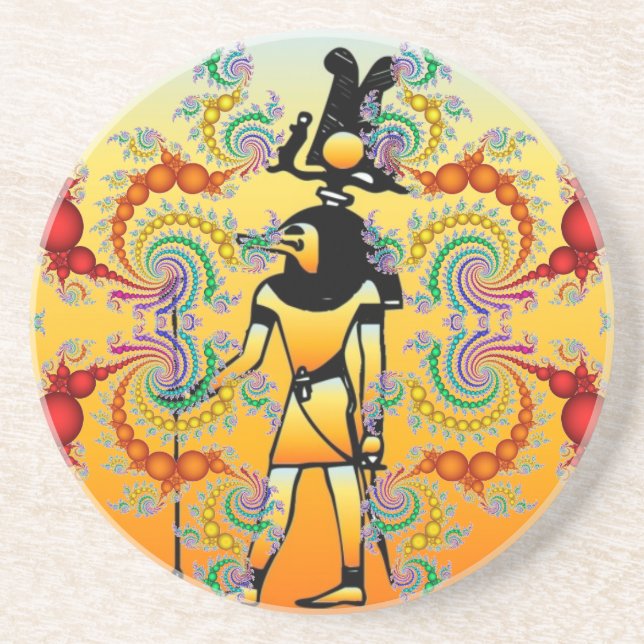 Egyptian Hieroglyphics Coaster (Front)