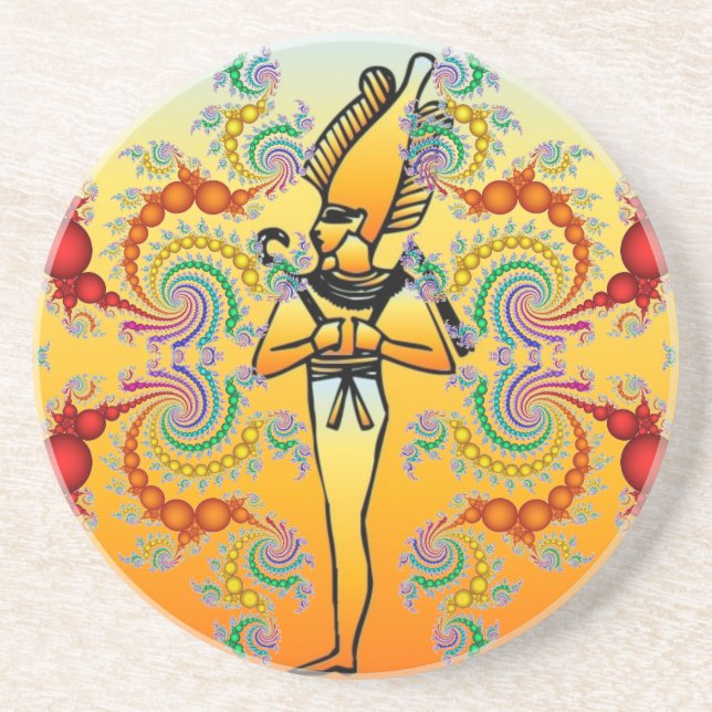 Egyptian Hieroglyphics Coaster (Front)