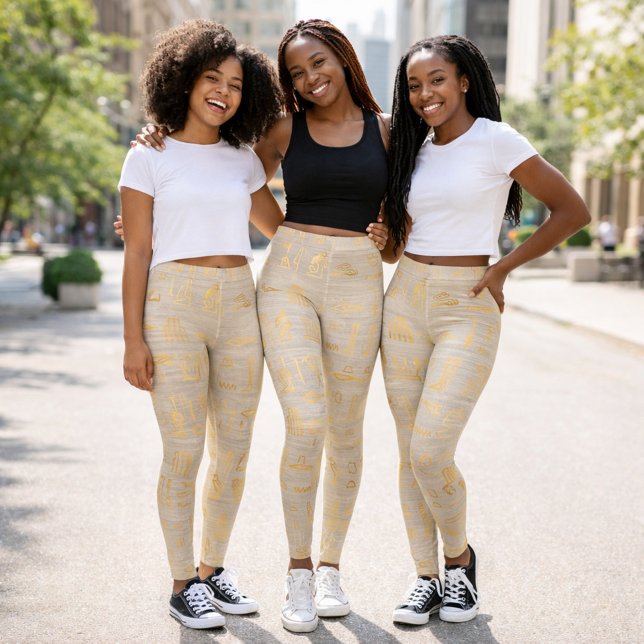 Egyptian Hieroglyphics Leggings (Creator Uploaded)