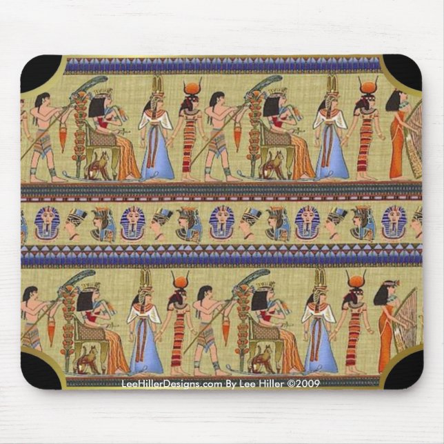Egyptian Hieroglyphics Mouse Pad II (Front)