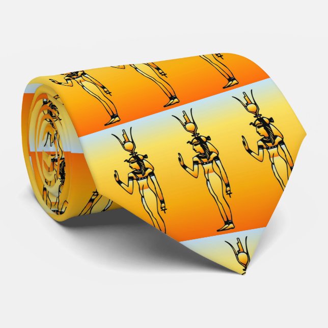 Egyptian Hieroglyphics Neck Tie (Rolled)