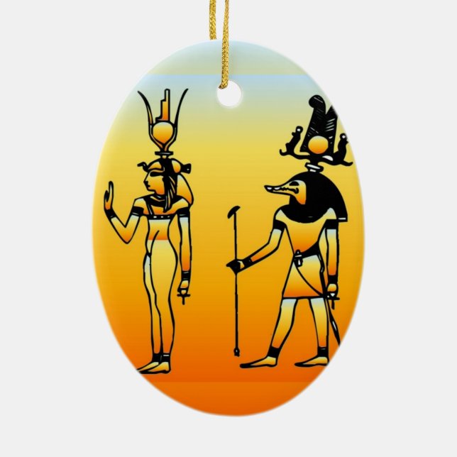 Egyptian Hieroglyphics Ornament (Back)