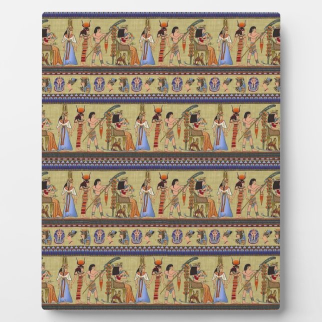 Egyptian Hieroglyphics  Plaque (Front)