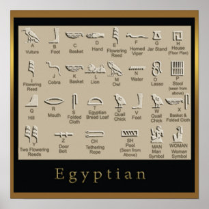 Egyptian Hieroglyphics poster