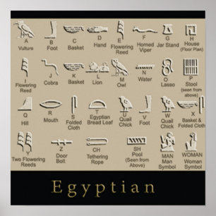 Egyptian Hieroglyphics poster