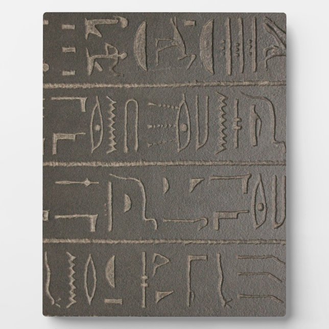 Egyptian Hieroglyphs Ancient Egypt Writing Symbols Plaque (Front)