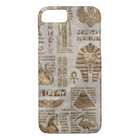 Egyptian hieroglyphs and deities -Vintage Gold