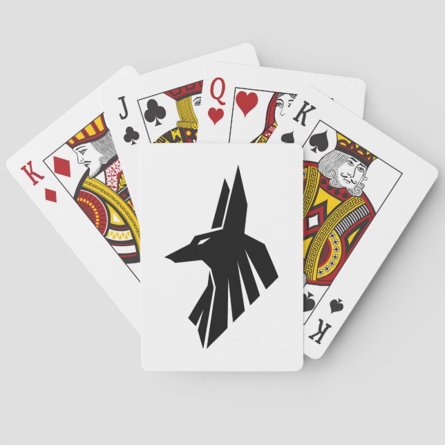 Egyptian Hieroglyphs - Anubis Playing Cards (Back)