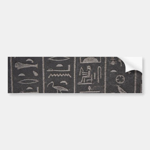 Egyptian Hieroglyphs Bumper Sticker