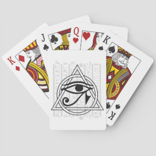 Egyptian Hieroglyphs - Eye of Horus Playing Cards