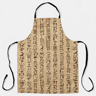 Egyptian Hieroglyphs: Grunge Seamless Magic Apron