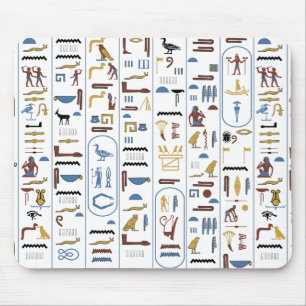 Egyptian Hieroglyphs Pharaoh's Message Mouse Mat