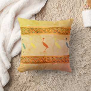egyptian ibis birds cushion