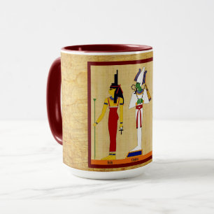 Egyptian, IsIs, Osiris & Horus Mug