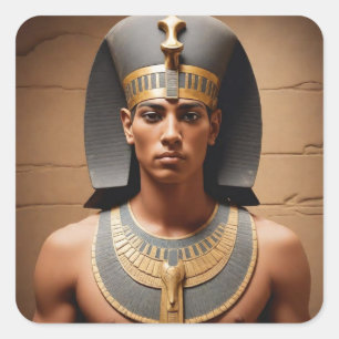 Egyptian Man Square Sticker