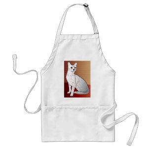 Egyptian Mau Cat - bronze background Standard Apron