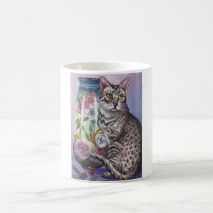 Egyptian Mau Cat Vase Mug