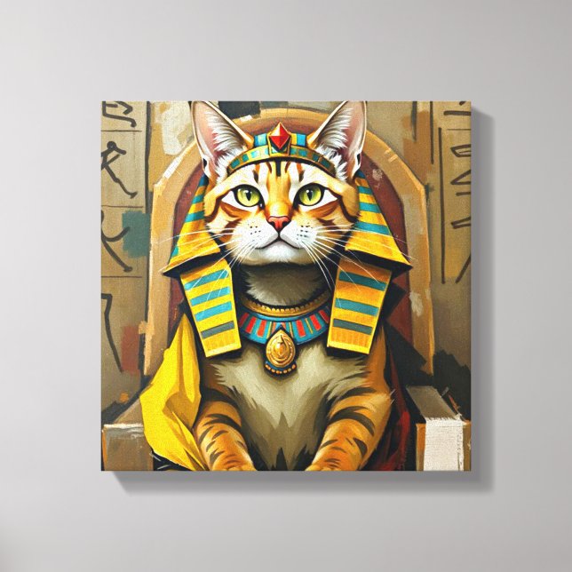 EGYPTIAN MAU-PHARAOH 2 CANVAS PRINT (Front)
