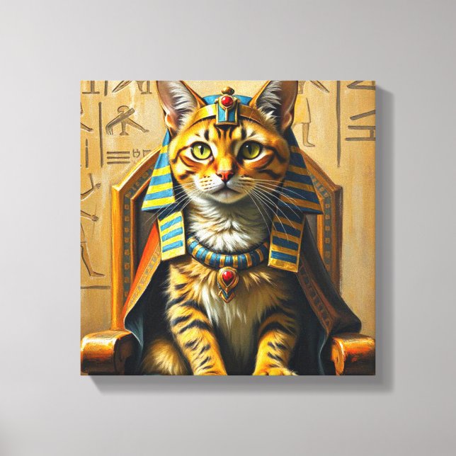 EGYPTIAN MAU-PHARAOH 4 CANVAS PRINT (Front)