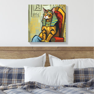 EGYPTIAN MAU-PHARAOH CANVAS PRINT