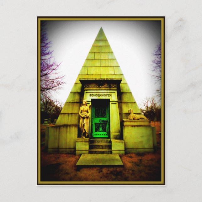 Egyptian Mausoleum Postcard (Front)