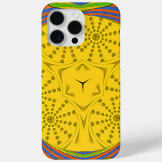 Egyptian Motif Art Print Chequered Frame Design iPhone 15 Pro Max Case