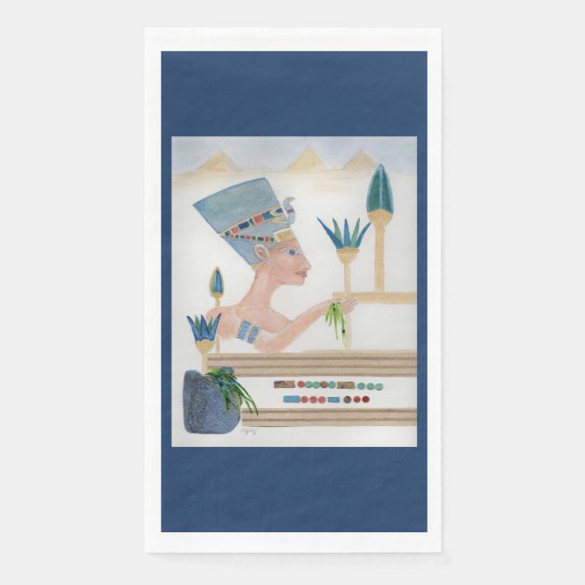 Egyptian Motif Collage Napkin (Front)