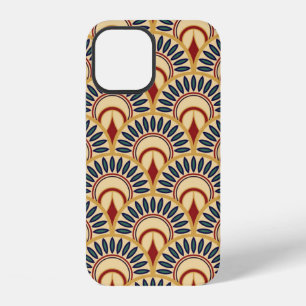 Egyptian Motif Fish Scales Seamless Pattern iPhone 12 Case