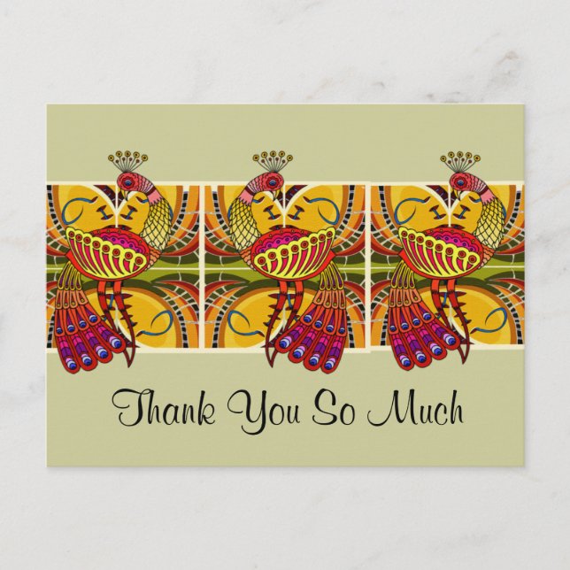 Egyptian motif Thank you card (Front)