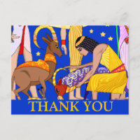 Egyptian motif Thank you card