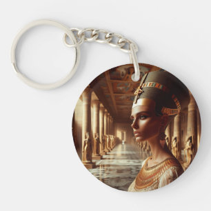 Egyptian nefertari Artefact: Ancient Civilisation Key Ring