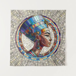 Egyptian Nefertiti -Mosaic Art Tapestry