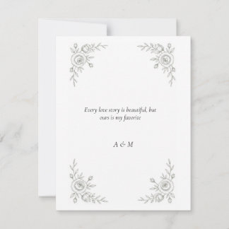 Egyptian Nile Moonlight Palm RSVP Card