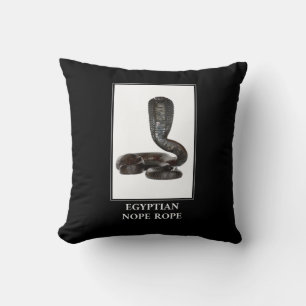 Egyptian Nope Rope - Cobra Snake Danger Cushion