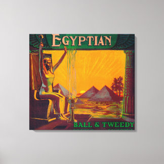 Egyptian Orange LabelDowney, CA Canvas Print