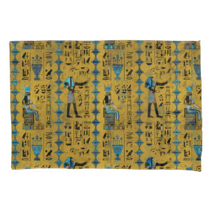 Egyptian Ornament Symbols Pattern Pillowcase
