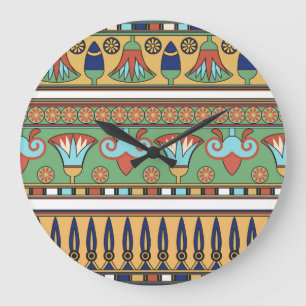 Egyptian Ornament Vintage Collection Large Clock