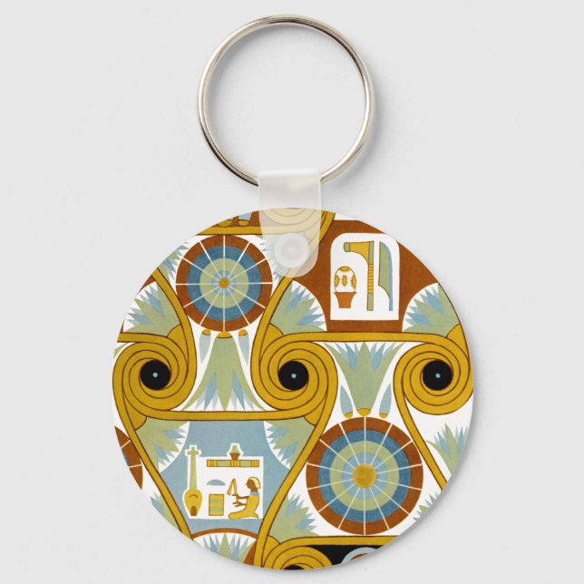Egyptian Ornamnet #1 at Emporio Moffa Key Ring (Front)